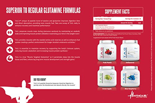Metabolic Nutrition, TAG, Trans Alanyl Glutamine, 100% L-Glutamine Peptide Powder Metabolic Nutrition Au supplements