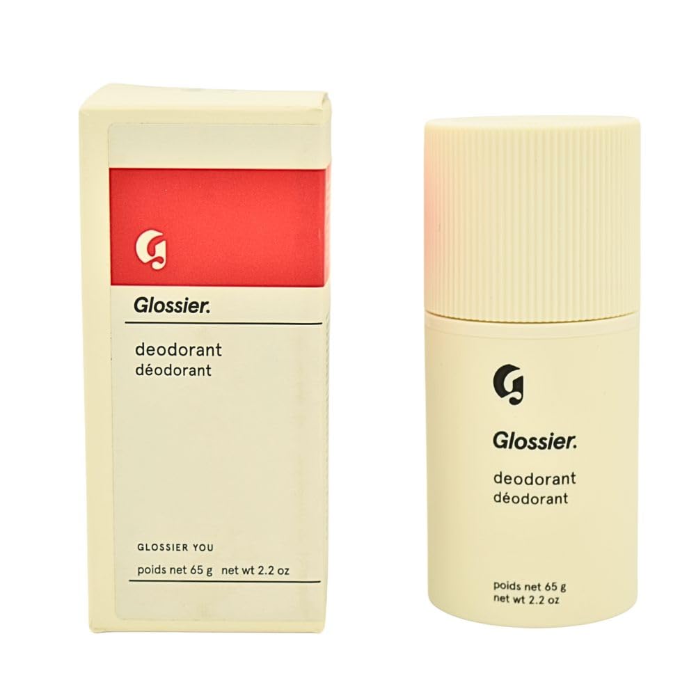 Glossier Deodorant Refillable Holiday Gift Set: Aluminum-Free Stick 2.2 oz + YOU Refill – Coconut Oil Base, Warm & Spicy Glossier Au supplements