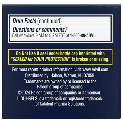 Advil PM Liqui-Gels Minis, 80 Liquid Filled Capsules Advil Au supplements