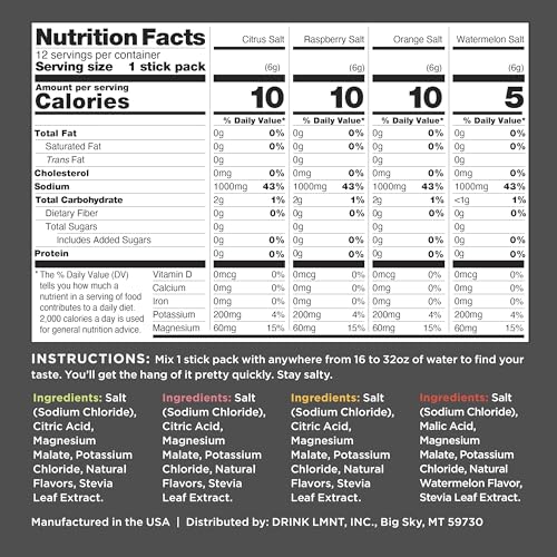 LMNT Zero-Sugar Electrolytes - Variety Salt - Hydration Powder Packets | No Dodgy Ingred Drink LMNT Au supplements