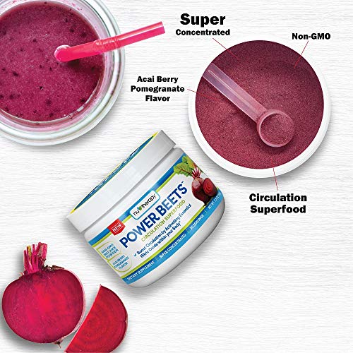Nu-Therapy Power Beets - Super Concentrated Circulation Superfood - Dietary Supplement