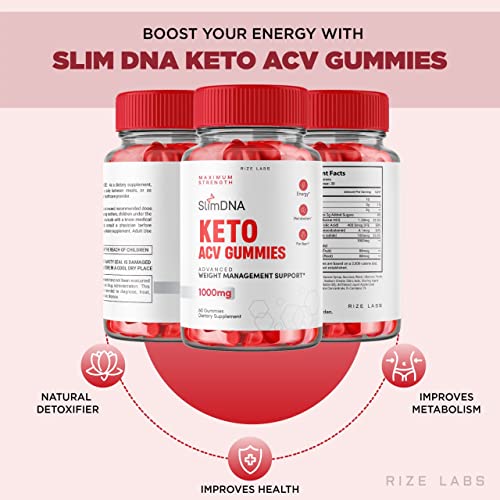 rize labs (3 Pack) SlimDNA Keto Gummies - ACV for Advanced Weight Loss with Apple Cider rize labs Au supplements