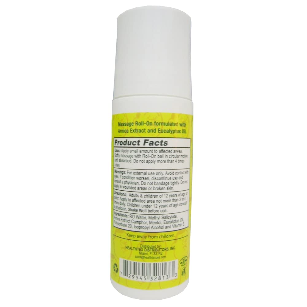 Dr Sana Arnica Roll-On. Topical Analgesic and Moisturizer. Soothes Dry and Cracked Skin. 3 oz. Pack of 3 Dr. Sana Au supplements