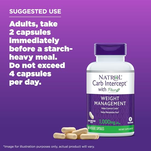 Natrol Carb Intercept with Phase 2 Starch Neutralizer, 60 Capsules Natrol Au supplements