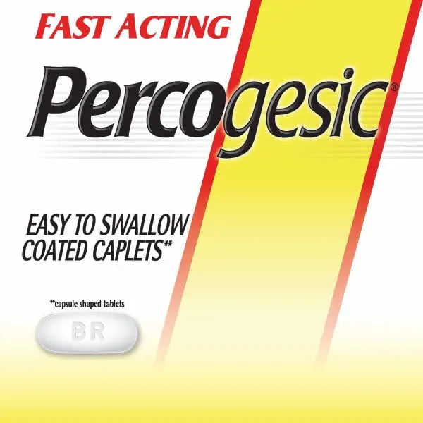 Percogesic Original Pain Relief | Aspirin Free Fast Acting Relief | 90 Coated Caplets (4 Pack) Percogesic Au supplements