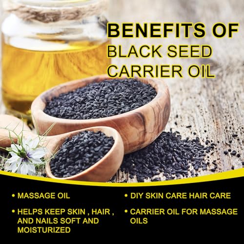 2 Pack Black Seed Oil, Organic Cold Pressed Unrefined Black Seed Oil, Pure Natural Black BDBFZCFP Au supplements