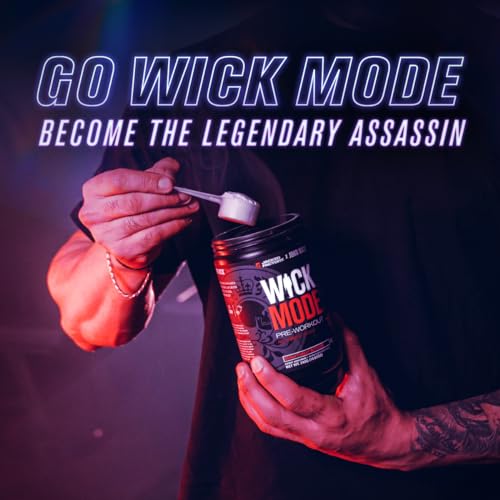 Jacked Factory X John Wick - Wick Mode Pre Workout Powder - Intense Energy, Battle-Rea Jacked Factory Au supplements