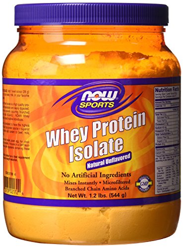 NOW Sports Whey Protein Isolate Powder with BCAAs - Unflavored - 1.2 lb NOW Foods Au supplements
