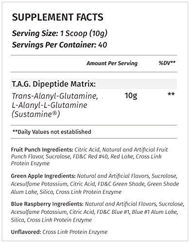 Metabolic Nutrition, TAG, Trans Alanyl Glutamine, 100% L-Glutamine Peptide Powder Metabolic Nutrition Au supplements