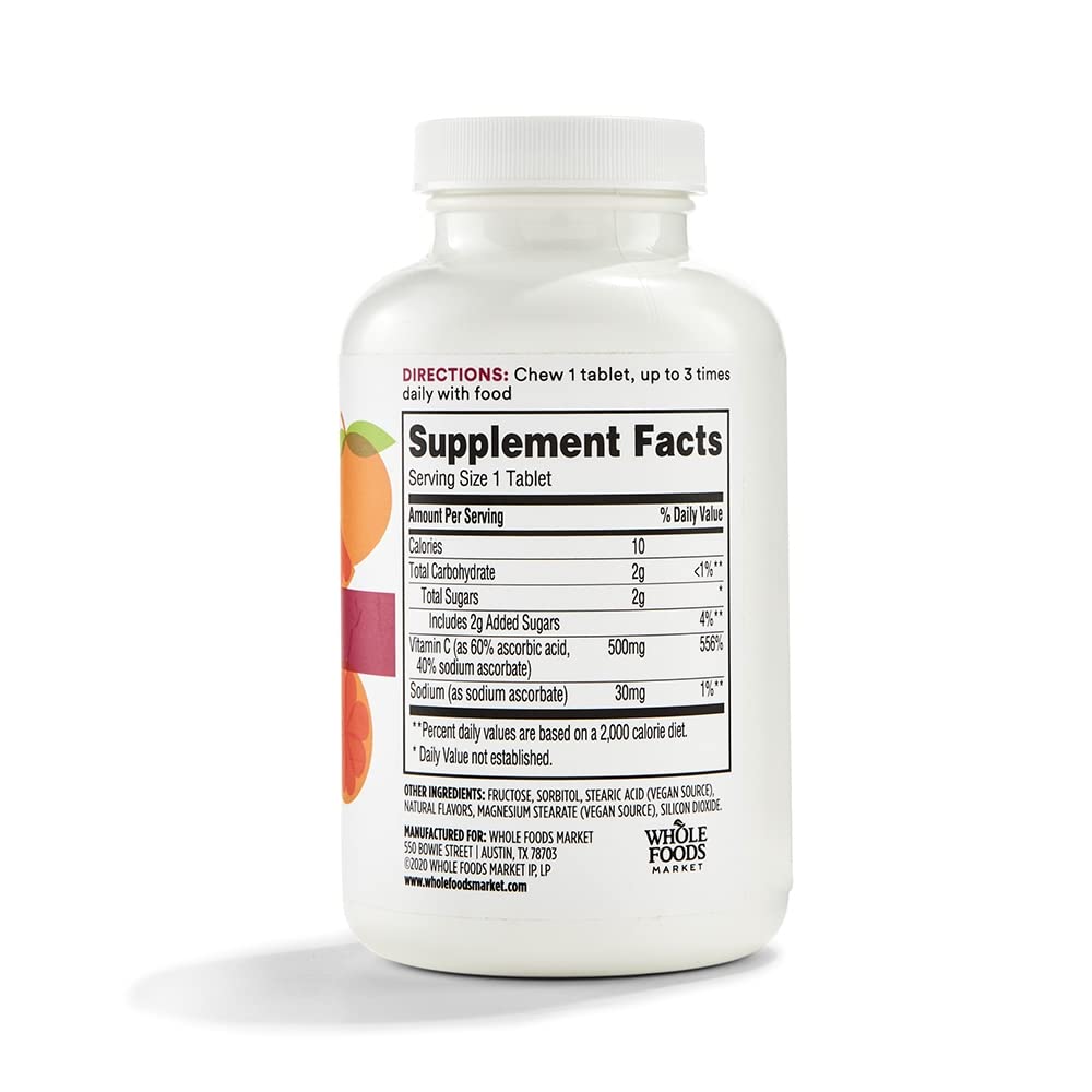 365 by Whole Foods Market, Vitamin C Chewable 500Mg, 100 Tablets 365 by Whole Foods Market Au supplements
