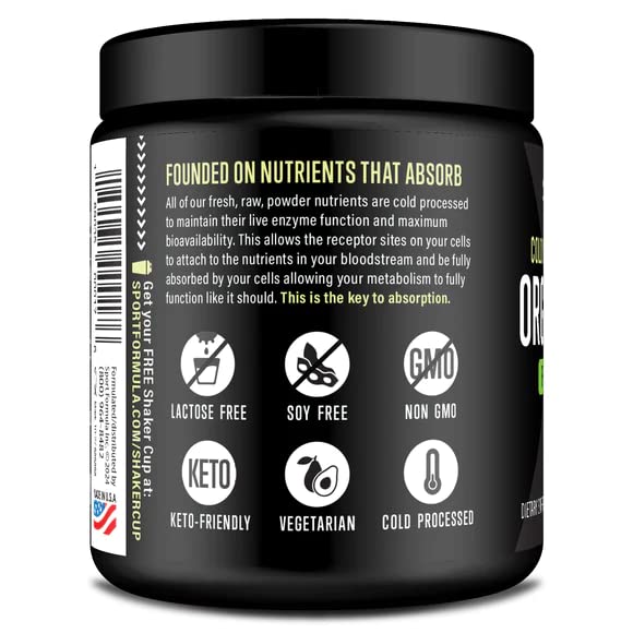 Sport Formula 99 Organic Greens Superfood Powder, Cold Pressed Vegan and Keto Powder, Non-GMO, Low Calorie Daily Green Juice Powder Sport Formula 99 Au supplements