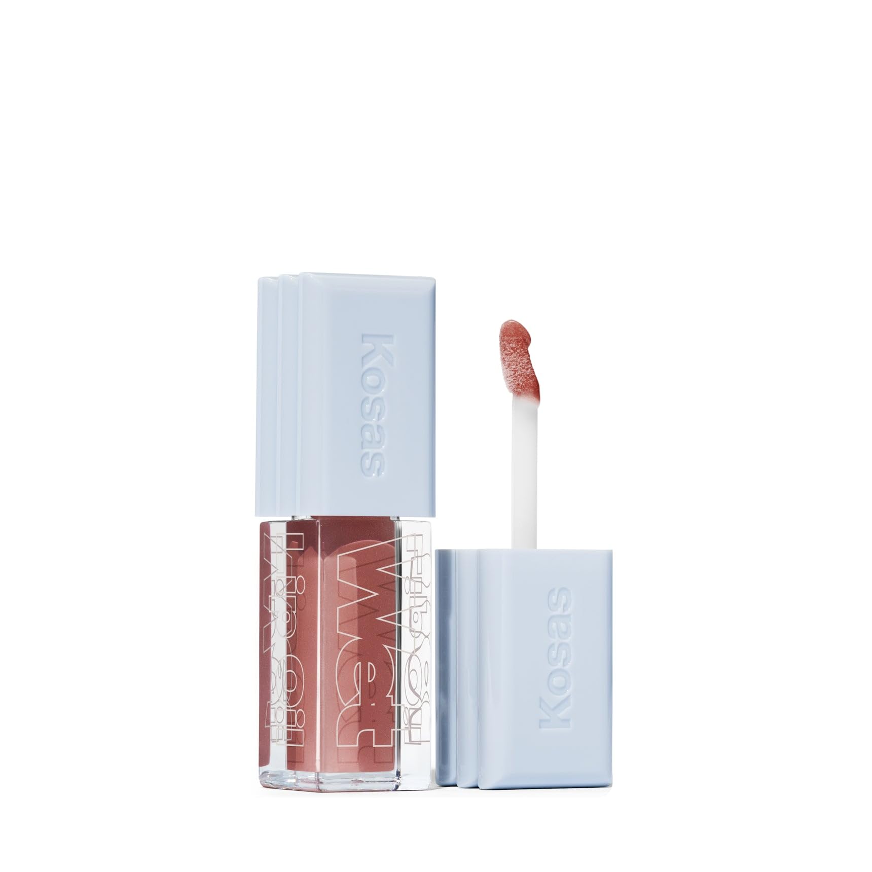 Kosas Wet Lip Oil Gloss - Hydrating Lip Plumping Treatment with Hyaluronic Acid & Peptides, Non-Sticky Finish (Unbuttoned) Kosas Au supplements