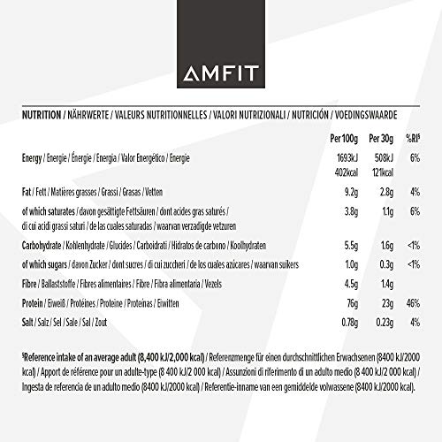 Amazon Brand - Amfit Nutrition Whey Protein Powder, White Chocolate Flavour, 33 Servings, 1 kg Amfit Nutrition Au supplements
