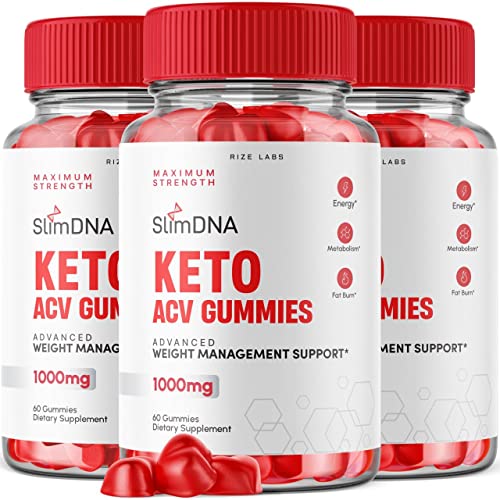 rize labs (3 Pack) SlimDNA Keto Gummies - ACV for Advanced Weight Loss with Apple Cider rize labs Au supplements