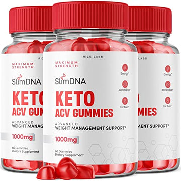 rize labs (3 Pack) SlimDNA Keto Gummies - ACV for Advanced Weight Loss with Apple Cider rize labs Au supplements