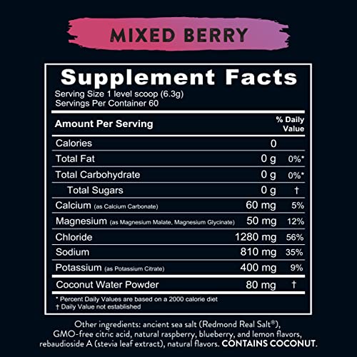 REDMOND Re-Lyte Hydration Electrolyte Mix (Mixed Berry) REDMOND Au supplements