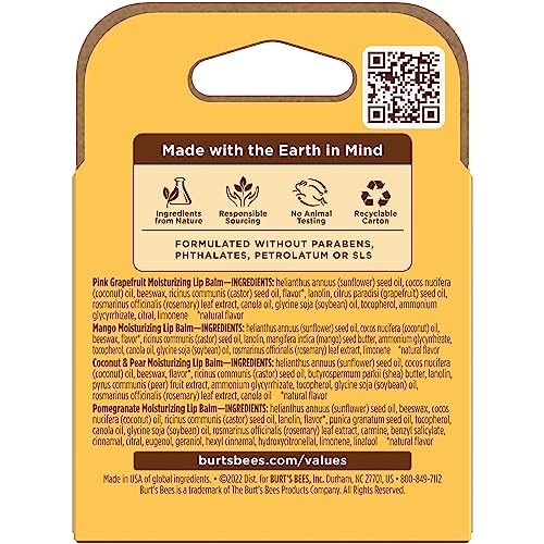 Burt's Bees 100% Natural Moisturizing Lip Balm (Superfruit) Burt's Bees Au supplements