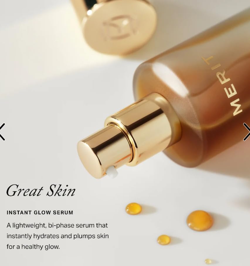 Merité Great Skin Instant Glow Serum, Bi-Phase Lightweight Formula, Hydrating and Plumping with Hyaluronic Acid and Niacinamide Aus Healthcare Au supplements
