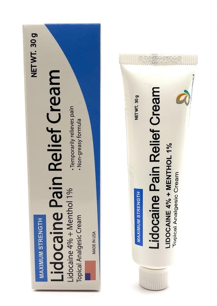 MOHNARK Pain Relief Cream with Lidocaine 4% and 1% Menthol | Includes Vitamin E | Numbs Away Pain Faster | Non-Greasy MOHNARK Au supplements
