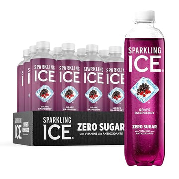 Sparkling Ice, Grape Raspberry Sparkling Water, Zero Sugar Flavored Water, with Vitamins Sparkling ICE Au supplements