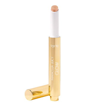tarte maracuja juicy glow highlight – Highlighter with Vitamin E to Hydrate, Blur appearance for a Smooth Buildable & Luminous Radiant Finish, Vegan & Cruelty-Free, full size, champagne glow tarte Au supplements