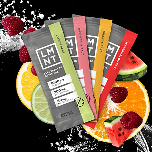 LMNT Zero-Sugar Electrolytes - Variety Salt - Hydration Powder Packets | No Dodgy Ingred Drink LMNT Au supplements