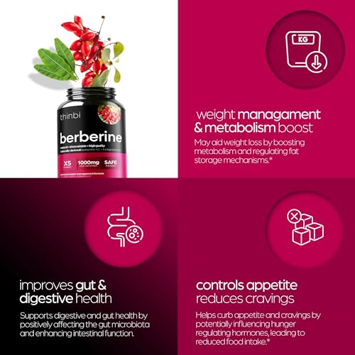 1000mg Berberine Supplement Capsules with Bitter Melon and Banaba Leaf - 30 Servings Artnaturals Store Au supplements