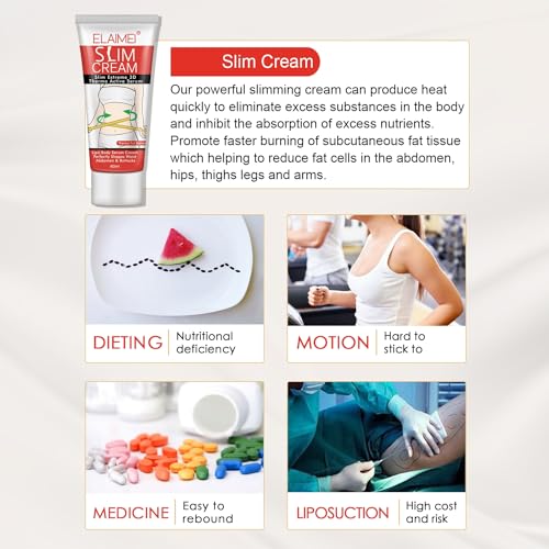 Hot Cream 2 Pack, Slimming Hot Cream for Belly Burns Fat, Slimming Cream Fat Burning SHIFAKOU Au supplements