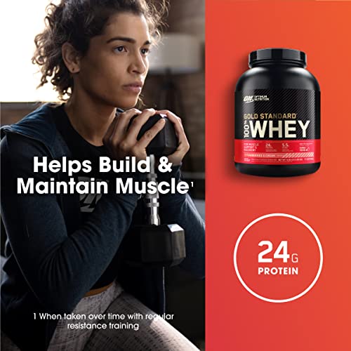 Optimum Nutrition Gold Standard 100% Whey Protein Powder, Strawberries & Cream Optimum Nutrition Au supplements