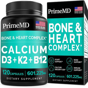 Calcium 600mg, Vitamin D3 K2 B12 Supplement - For Heart, Bone & Immune Support PrimeMD Au supplements