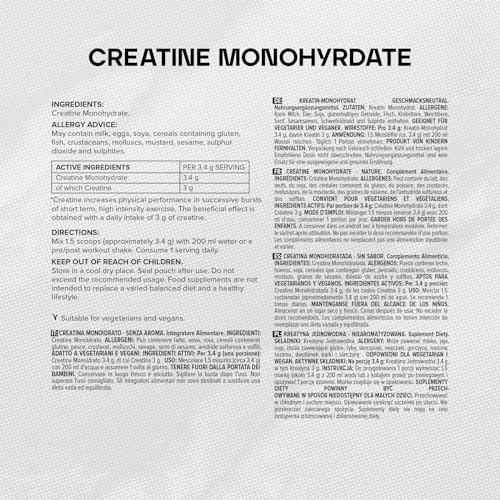 Bulk Creatine Monohydrate Powder, Unflavoured, 100 g Bulk Au supplements