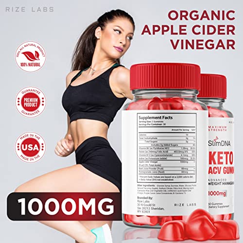 rize labs (3 Pack) SlimDNA Keto Gummies - ACV for Advanced Weight Loss with Apple Cider rize labs Au supplements