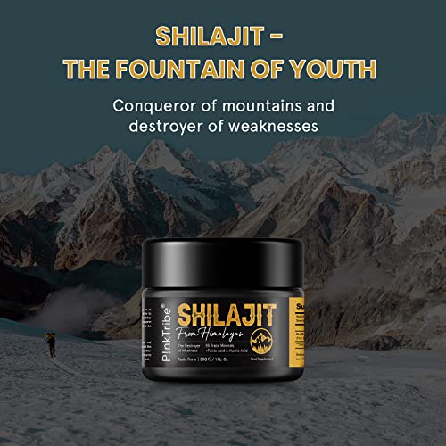Shilajit Resin, Original Himalayan Shilajit 30g - Gold Grade 100% Pure, Rich in Fulvic P!nkTribe Au supplements