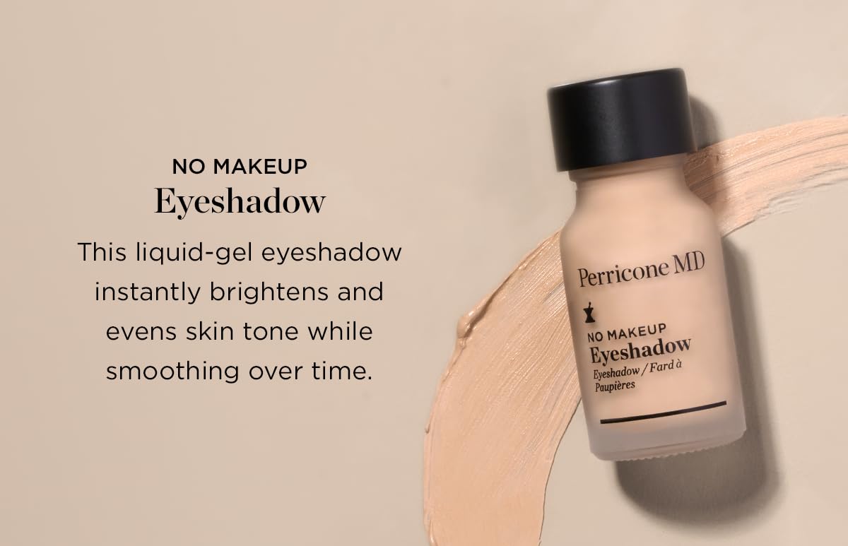 Perricone MD No Makeup Liquid Eyeshadow - Hydrating Serum Texture - Crease-Proof Anti-Aging with Vitamin C - Smooths & Brightens Eyelids - Long-Wearing Satin Finish for All Ages, Shade 2, 0.3 fl oz Perricone MD Au supplements