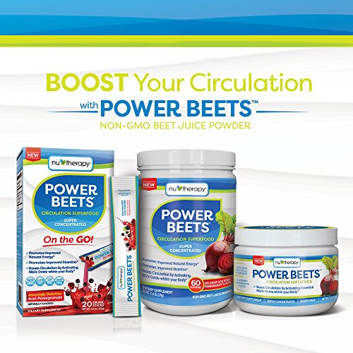 Nu-Therapy Power Beets - Super Concentrated Circulation Superfood - Dietary Supplement