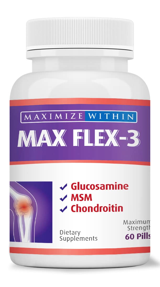 Maximum Slim Max Flex-3 Pain Relief Formula with Green Lipped Mussel - 60 Count Maximum Slim Au supplements
