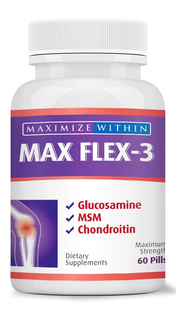 Maximum Slim Max Flex-3 Pain Relief Formula with Green Lipped Mussel - 60 Count Maximum Slim Au supplements
