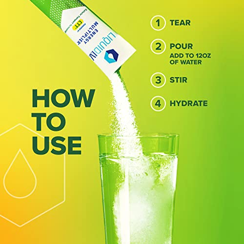 Liquid I.V. Hydration + Energy Multiplier - Lemon Ginger - Hydration Powder Packets Liquid I.V. Au supplements