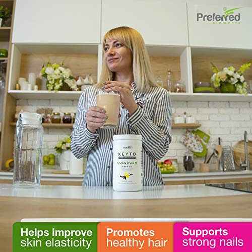 Keto Collagen Protein Powder with MCT Oil – Keto and Paleo Friendly Grass Fed Preferred Elements Au supplements