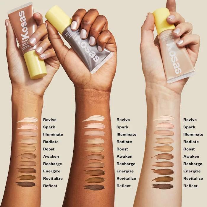 Kosas Glow I.V. - Vitamin-Infused Skin Illuminating Enhancer - Spark. Bonus Premium Korean Sheet Masque with Collagen Kosas Au supplements
