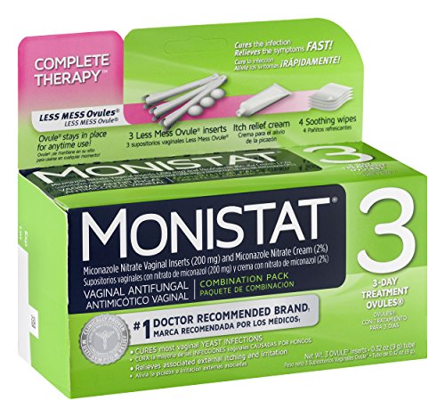 Monistat 3 Day Triple Action Combo Pack, Odorless, White