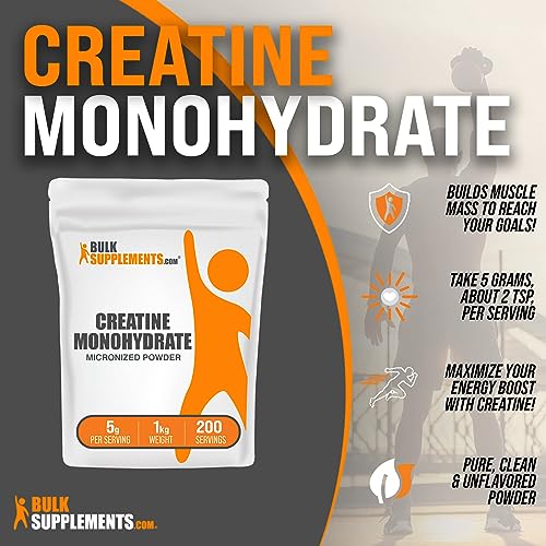 BulkSupplements Micronized Creatine Monohydrate Powder (1 kilogram) BULKSUPPLEMENTS.COM Au supplements