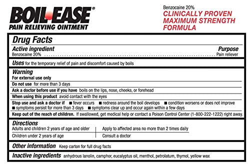 Boil Ease Pain Relieving Ointment, 2 Pack Boil Ease Au supplements
