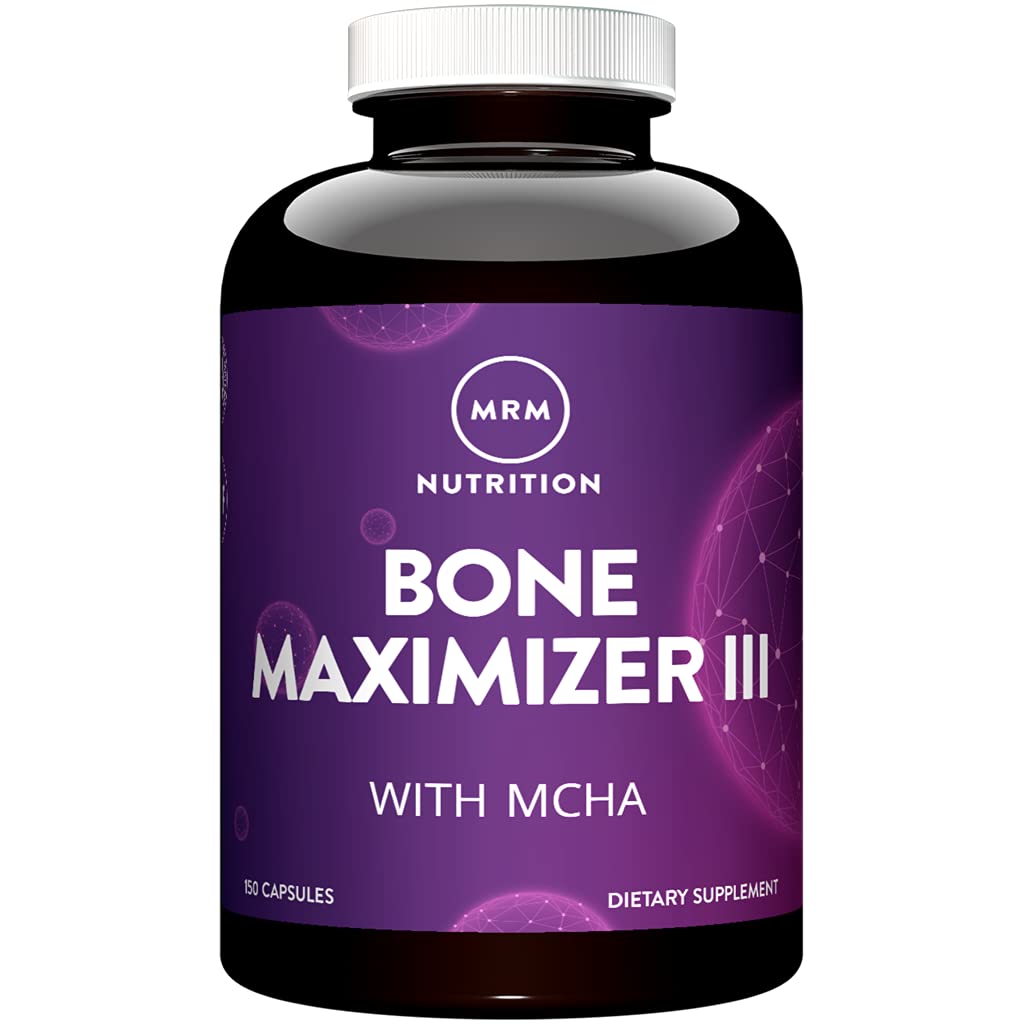 MRM Nutrition Bone Maximizer® III | with MCHA + Vitamin D3 + Vitamin K2 | Bone Health | High Potency | Key Vitamins and Minerals for Bones | 50 Servings MRM Au supplements
