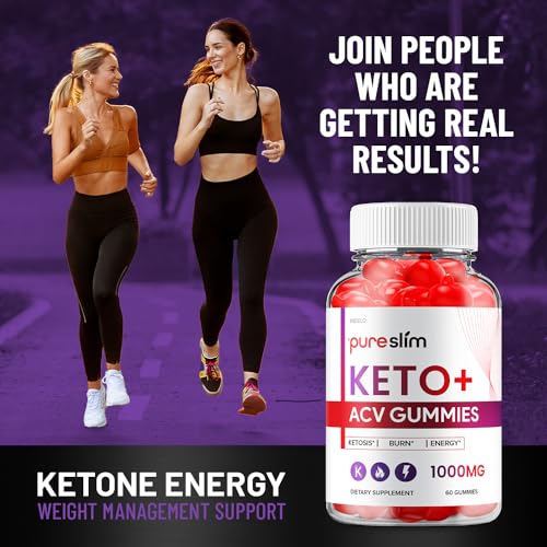 (2 Pack) Pure Slim Keto ACV Gummies - Advanced Formula PureSlim Keto Plus ACV Gummies