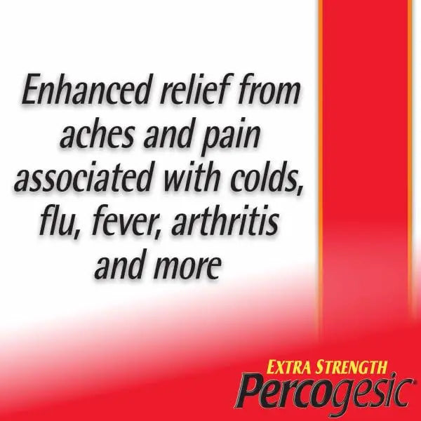 Percogesic Extra Strength Pain Relief | Aspirin Free Dual Action Relief | 40 Coated Caplets (3 Pack) Percogesic Au supplements