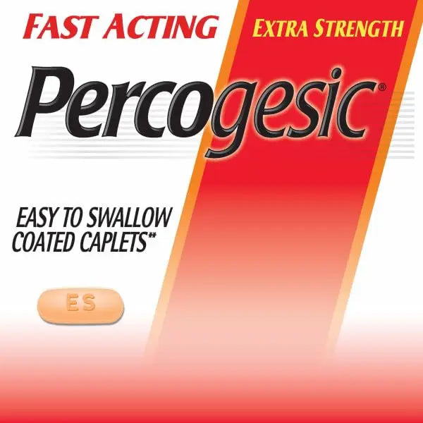 Percogesic Extra Strength Pain Relief | Aspirin Free Dual Action Relief | 40 Coated Caplets (3 Pack) Percogesic Au supplements