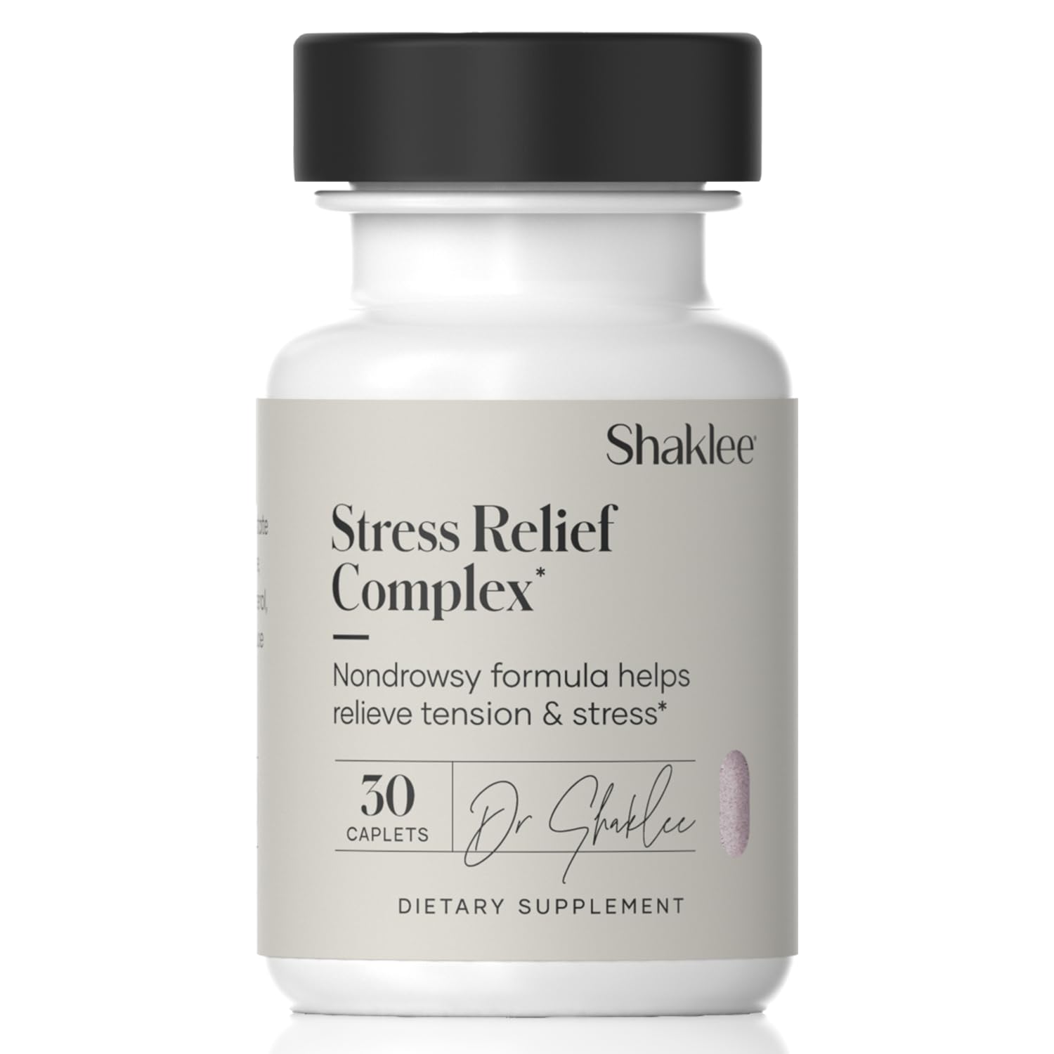 Shaklee - Stress Relief Complex - Calming Blend of L-theanine, Ashwagandha, Beta-sitosterol, and L-tyrosine - Promotes Relaxation without Drowsiness - 1 Caplet Daily - Adults Supplement - 30 Caplets Shaklee Au supplements