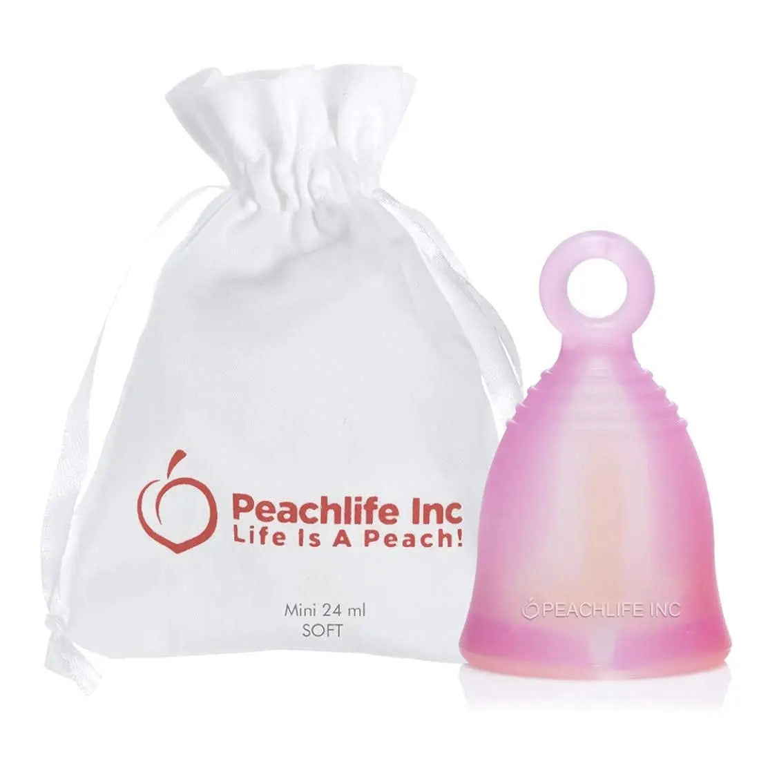 Peachlife Boric Acid Suppositories and Small Soft Menstrual Cup with Ring Pull Peachlife Au supplements