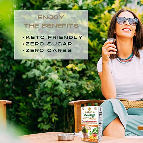 Hyleys Tea Moringa Oleifera with Mango Flavor - 25 Tea Bags (Miracle Tree Tea) HYLEYS Au supplements